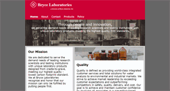Desktop Screenshot of brycelaboratories.com